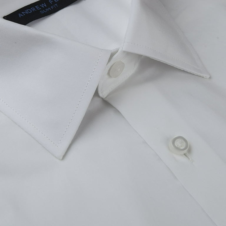 men's poplin dress shirt Hisdern Men's Royal Blue Short Sleeve Business Casual Shirt with Splicing XL