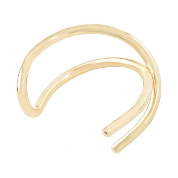 Iumwxz 1 Set of 2 Ear Cuffs, Ear Cuff, No Piercing,Earcuff,Double Ear Cuff
