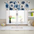 thumbnail image 5 of Valances for Windows Rod Pocket Short Curtain for Bathroom Living Room Bedroom 1 Panel 54x18in, 5 of 9