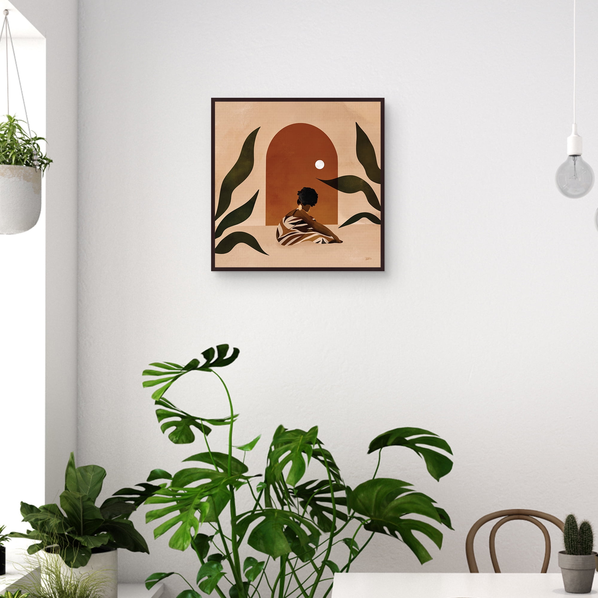 Golden by Bria Nicole Framed Canvas Art Print