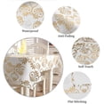 thumbnail image 6 of Gold Moroccan Pattern Damask Table Cloth Waterproof Dining Tablecloth Kitchen Decorative Coffee Cuisine Party Table Cover, 6 of 7