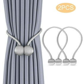 6 Pcs Magnetic Curtain Tiebacks Drape Tie Backs Decorative Rope