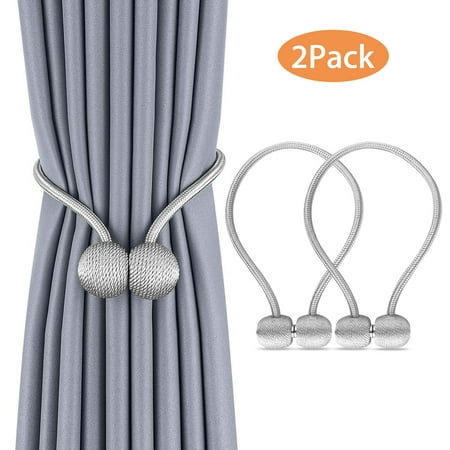 Magnetic Pearl Ball Curtain Tiebacks Tie Backs Holdbacks Buckle Clips Accessory