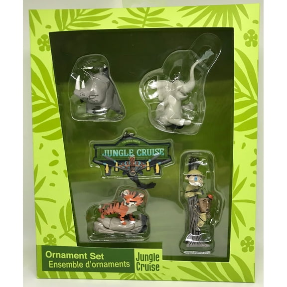 Disney Parks Jungle Cruise Magic Kingdom Ornament Set New