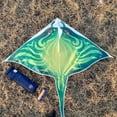 thumbnail image 6 of Mint's Colorful Life Devil Fish Kites for Kids Adults，Easy to Fly Delta Kite Single Line Large, Kite Handle Include (Green) Green, 6 of 6