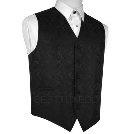 Italian Design, Men's Formal Tuxedo Vest for Prom, Wedding, Cruise , in Black