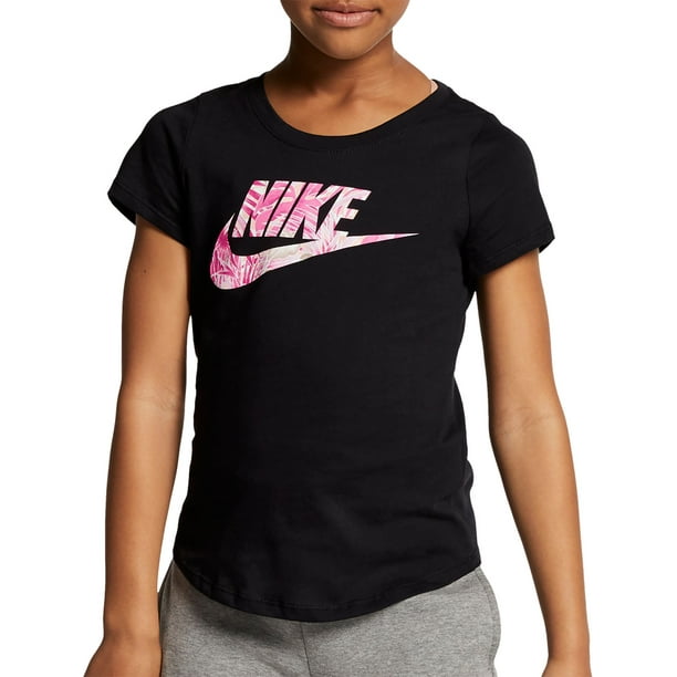 Nike Girls' Sportswear Futura Scoop Neck TShirt