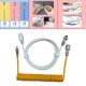thumbnail image 5 of Cable en , cable de en para juegos de carga rápida, funda doble con enchufe de aviación DIY, para mecánico , Amarillo, 5 of 7