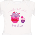 thumbnail image 4 of Inktastic World's Sweetest Big Sister Girls Long Sleeve Baby Bodysuit, 4 of 5
