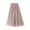 Pink, variant on IROINNID Women's Stars Sequins High Waist Mesh i Swing Skirt Ankle Elastic Waist Long Solid Color Skirt
