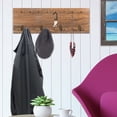 thumbnail image 3 of Excello Global Products Rustic, Shabby Chic Wall Mounted Hanging Entryway Coatrack Organizer. 24x8 - GPP-0017 - GPP-0017, 3 of 5
