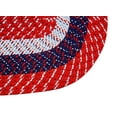 thumbnail image 2 of Better Trends 8' x 11' Oval Braided Rug 100% Polypropylene Durable and Stain Resistant Reversible Indoor Area Utility Rug, Country Stripe Collection - Americana Stripe, 2 of 5