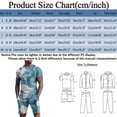 thumbnail image 5 of Vedolay Matching Short Sets For Men Mens Casual Short Sleeves Outfits Summer Tracksuit T Shirt + Shorts Set,Gray S, 5 of 5