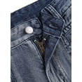 thumbnail image 5 of Qiylii Women Cargo Jeans,High Waist Trousers Long Straight-Leg Denim Pants, 5 of 7