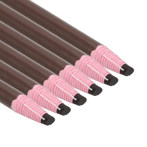 Marcadores despegables Uxcell, paquete de 6 lápices de cera para vidrio, prendas, dibujo, papel, vinilo, metal, marrón