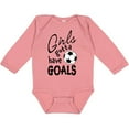 thumbnail image 3 of Inktastic Girls Gotta Have Goals Soccer Girls Long Sleeve Baby Bodysuit, 3 of 5