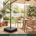 thumbnail image 2 of ELLEGNT 375 LBS Cantilever Umbrella Base with Wheels - Heavy-Duty Outdoor Stand for Patio or Garden, 2 of 10