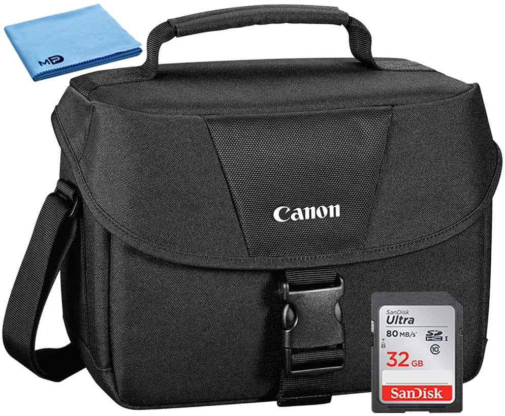 Canon 100ES Padded Digital SLR EOS Camera Shoulder Gadget Case + 32GB