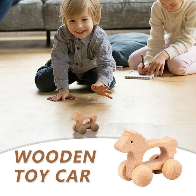 Meitianfacai Let's Make Wooden Car Toys Wood Rattle Toy Cars Wood Eco Toy Car