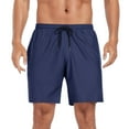 thumbnail image 3 of RELLECIGA Men's Navy Blue Swim Trunks Quick Dry Board Shorts with Pockets Bathing Suits, 3 of 6
