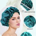thumbnail image 5 of Suizaomo 6PCS Satin Bonnet Silk Hair Bonnet for Sleeping, Sleep Bonnets for Women & Men Large Wide Soft Band Sleep Cap for Curly Hair Braids, 5 of 11