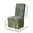 thumbnail image 3 of Full Cover Elastic Dining Chair Covers with Skirt, Stretch Jacquard Patterned Polyester Slipcovers for Banquet Event Wedding Party, Thickened Elastic Band One Piece Chair Covers with Non-Slip Strips, 3 of 6