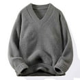 thumbnail image 2 of Yiliang Cable Knit Cardigan Sweater for Men Fall and Winter Long Sleeve Warm and Thermal Top Clothes ,Gray,2XL, 2 of 5