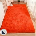 thumbnail image 3 of FUDAKUNA Fluffy Area Rug 39" x 78" Soft and Comfortable Orange Shaggy Modern Decor Carpet for Bedroom Kids Room, 3 of 7