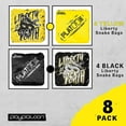 thumbnail image 3 of Play Platoon Tournament Series Cornhole Bags - Pro Style Dual Sided Slick and Sticky Side Bean Bag for Every Pro Designed in USA - 4 Yellow & 4 Black Liberty, 3 of 7