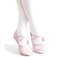 thumbnail image 2 of HWJAD Soft Leather Ballet Shoes for Toddler Little Kid/Big Kid Girls Boys Lace-Free Dance Slippers Ballerina Shoes, 2 of 9