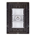 thumbnail image 3 of Placa Armada Inoxidable Con Toma Coaxial Salida T.V. Igoto Gris Oscuro INOX1011, 3 of 3
