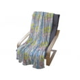 thumbnail image 4 of Pastel Soft Flannel Fleece Throw Blanket, Abstract Spring Season Themed Graphic Daisies on Vertical Stripes Soft Modern, Cozy Plush for Indoor and Outdoor Use, 50" x 70", Multicolor, by Ambesonne, 4 of 6