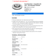 thumbnail image 2 of Front Brake Rotor - Compatible with 2022 - 2023 Mitsubishi Outlander, 2 of 2