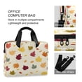 thumbnail image 4 of 16" Laptop Briefcase for Work Travel Laptop Shoulder Bag Carrying Handbag Laptop Case Colorful Autumn Leaves Pattern, 4 of 8