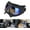 (Large)Clear Blue Lens, variant on AAZZ Dog Goggles for Large Dogs, Wide Snout, Soft Frame, Anti-UV Tactical Dog Sunglasses Medium to Large Breed, Summer Driving Dog Eye Protection, Winter Snow Eyewear, Adjustable, Black