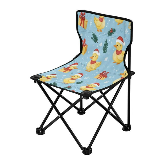 Outdoor Folding Chair 14.46x14.46x22.83 Inches, Camping Folding Chair Easy to Carry Ideal for Outdoor Picnics Camping Park Fishing Christmas Duck