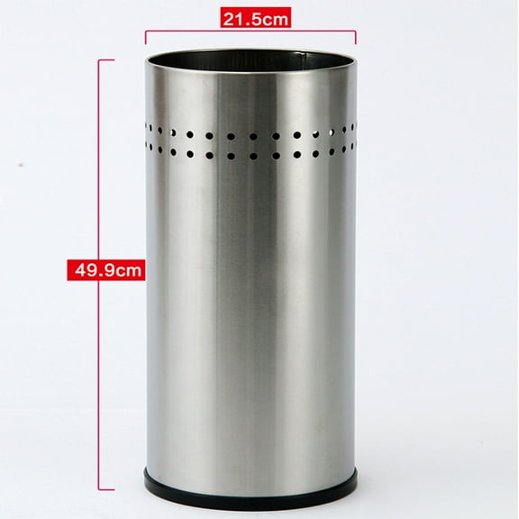 WHAMVOX Stainless Steel Umbrella Holder for Home Office Leakproof and Silver Color Can Hold 56 Umbrellas