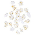 thumbnail image 2 of 50 Pieces Glass Crystal Set Gem Glitter Personalized 3D Tips Decoration Nail Art Rhinestones Manicure Accessories Wedding Dress Gold Pink, 2 of 6