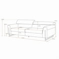 thumbnail image 7 of Pasargad Home Serena Modern Indoor Silver Sofa with Adjustable Headrests, 7 of 7