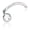 Clear, variant on Blomdahl | Hypoallergenic | Silver Titanium Bezel Crystal Nose Jewelry | Best Choice For Sensitive Skin