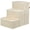 Beige, variant on TRIXIE 3-Step Foldable Velour Pet Stairs with Storage, Gray