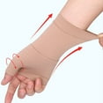 thumbnail image 6 of Professional Multicolor Arthritis Gloves Wrist Muscle Support Compression Sleeve L BLACK, 6 of 8