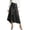 A276-Dark Gray, variant on Sokhug Denim Midi Skirt for Women High Waist Button Front Wrap Asymmetrical Hem A Line Casual Skirt