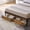 Black+Brown, variant on New Full Bed Drawers Under-Bed Storage 2 Drawers with 4 Wheels, Brown+Black, MDF+Metal, Movable Container for Clothes Shoes Toys Bedding