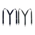 thumbnail image 3 of CTM  Elastic Solid Color Suspender with Metal Swivel Hook Clip End (Men), 3 of 4