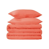 Egyptian Cotton 700 Thread Count Duvet Set, Full/ Queen, Coral