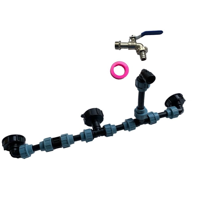S60x6 Ibc Adaptador de Conector de de repuesto Herramienta de adaptador de drenaje de válvula Fácil instalación rápi A Soledad adaptador del tanque IBC