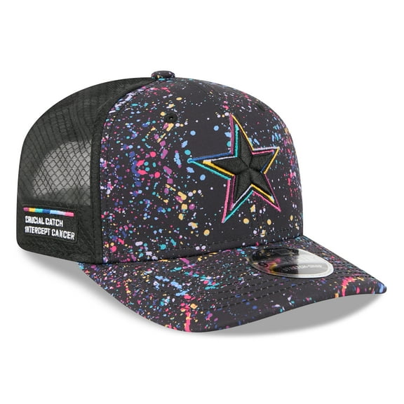 Men's New Era Black Dallas Cowboys 2025 NFL Crucial Catch 9SEVENTY Adjustable Hat