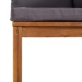 thumbnail image 6 of vidaXL Sectional Corner Sofa with Dark Gray Cushions Solid Acacia Wood, 6 of 6
