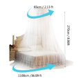 thumbnail image 5 of Peahefy Moustiquaire Ronde Respirante en Dentelle Style Princesse, Rideau de Lit, 5 of 5